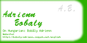 adrienn bobaly business card